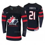 Camiseta Hockey Canada Cole Perfetti 2019 Hlinka Gretzky Cup Negro Camiseta Hockey Canada Cole Perfetti 2019 Hlinka Gretzky Cup Negro