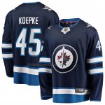 Camiseta Hockey Winnipeg Jets Cole Koepke Primera Breakaway Azul Camiseta Hockey Winnipeg Jets Cole Koepke Primera Breakaway Azul