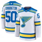 Camiseta Hockey St Louis Blues Jordan Binnington Segunda Premium Blanco Camiseta Hockey St Louis Blues Jordan Binnington Segunda Premium Blanco