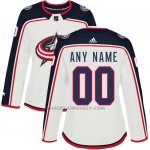 Camiseta Hockey Mujer Columbus Blue Jackets Navy Personalizada Blanco Camiseta Hockey Mujer Columbus Blue Jackets Navy Personalizada Blanco