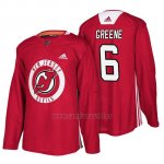 Camiseta New Jersey Devils Andy Greene New Season Practice Rojo Camiseta New Jersey Devils Andy Greene New Season Practice Rojo