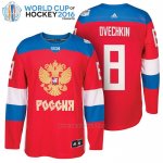 Camiseta Hockey Rusia Alexander Ovechkin 8 Premier 2016 World Cup Rojo Camiseta Hockey Rusia Alexander Ovechkin 8 Premier 2016 World Cup Rojo