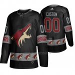 Camiseta Arizona Coyotes Personalizada Breakaway Negro Camiseta Arizona Coyotes Personalizada Breakaway Negro