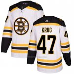 Camiseta Hockey Boston Bruins 47 Torey Krug Road Autentico Blanco Camiseta Hockey Boston Bruins 47 Torey Krug Road Autentico Blanco
