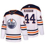 Camiseta Hockey Hombre Edmonton Oilers 44 Zack Kassian 2018 Blanco Camiseta Hockey Hombre Edmonton Oilers 44 Zack Kassian 2018 Blanco