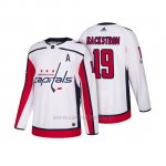 Camiseta Washington Capitals Nicklas Backstrom 2018 Season Centennial Patch Team Road Blanco Camiseta Washington Capitals Nicklas Backstrom 2018 Season Centennial Patch Team Road Blanco