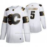 Camiseta Hockey Calgary Flames Mark Giordano Golden Edition Limited Blanco Camiseta Hockey Calgary Flames Mark Giordano Golden Edition Limited Blanco
