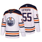 Camiseta Hockey Hombre Edmonton Oilers 55 Mark Letestu 2018 Blanco Camiseta Hockey Hombre Edmonton Oilers 55 Mark Letestu 2018 Blanco