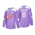Camiseta Hockey Hombre Autentico Detroit Red Wings 8 Justin Abdelkader Hockey Fights Cancer 2018 Violeta Camiseta Hockey Hombre Autentico Detroit Red Wings 8 Justin Abdelkader Hockey Fights Cancer 2018 Violeta