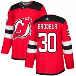 Camiseta Hockey New Jersey Devils 30 Martin Brodeur Primera Autentico Rojo Camiseta Hockey New Jersey Devils 30 Martin Brodeur Primera Autentico Rojo