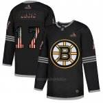 Camiseta Hockey Boston Bruins Lucic 2020 USA Flag Negro Camiseta Hockey Boston Bruins Lucic 2020 USA Flag Negro