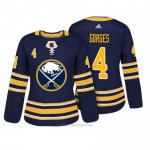 Camiseta Hockey Mujer Buffalo Sabres 4 Josh Gorges Azul Autentico Jugador Camiseta Hockey Mujer Buffalo Sabres 4 Josh Gorges Azul Autentico Jugador