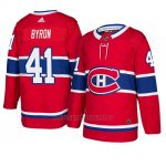 Camiseta Montreal Canadiens Paul Byron Autentico Home Rojo Camiseta Montreal Canadiens Paul Byron Autentico Home Rojo