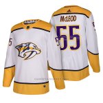 Camiseta Hockey Hombre Autentico Nashville Predators 55 Cody Mcleod Away 2018 Blanco Camiseta Hockey Hombre Autentico Nashville Predators 55 Cody Mcleod Away 2018 Blanco