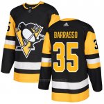 Camiseta Hockey Pittsburgh Penguins 35 Tom Barrasso Primera Autentico Negro Camiseta Hockey Pittsburgh Penguins 35 Tom Barrasso Primera Autentico Negro