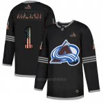 Camiseta Hockey Colorado Avalanche Semyon Varlamov 2020 USA Flag Negro Camiseta Hockey Colorado Avalanche Semyon Varlamov 2020 USA Flag Negro