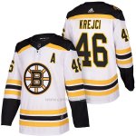Camiseta Hockey Hombre Autentico Boston Bruins 46 David Krejci 2018 Away Blanco Camiseta Hockey Hombre Autentico Boston Bruins 46 David Krejci 2018 Away Blanco