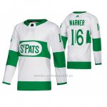 Camiseta Toronto St. Patricks Mitch Marner Road Adidas Blanco Camiseta Toronto St. Patricks Mitch Marner Road Adidas Blanco