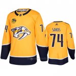 Camiseta Hockey Nashville Predators Juuse Saros Primera Amarillo Camiseta Hockey Nashville Predators Juuse Saros Primera Amarillo