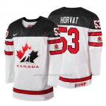 Camiseta Canada Team Bo Horvat 2018 Iihf World Championship Jugador Blanco Camiseta Canada Team Bo Horvat 2018 Iihf World Championship Jugador Blanco