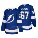Camiseta Tampa Bay Lightning Mitchell Stephens Home Autentico Jugador Azul Camiseta Tampa Bay Lightning Mitchell Stephens Home Autentico Jugador Azul