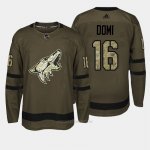 Camiseta Hockey Hombre Arizona Coyotes 16 Arizona Max Domi Verde Salute To Service Camiseta Hockey Hombre Arizona Coyotes 16 Arizona Max Domi Verde Salute To Service