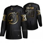 Camiseta New Jersey Devils Blake Coleman Golden Edition Autentico Negro Camiseta New Jersey Devils Blake Coleman Golden Edition Autentico Negro