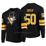 Camiseta Pittsburgh Penguins Juuso Riikola Adidas Platinum Negro Camiseta Pittsburgh Penguins Juuso Riikola Adidas Platinum Negro