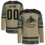 Camiseta Hockey Vancouver Canucks Personalizada Military Appreciation Team Autentico Practice Camuflaje Camiseta Hockey Vancouver Canucks Personalizada Military Appreciation Team Autentico Practice Camuflaje