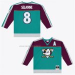 Camiseta Hockey Anaheim Ducks Teemu Selanne 1997-98 Alterno Captain Patch Power Play Verde Camiseta Hockey Anaheim Ducks Teemu Selanne 1997-98 Alterno Captain Patch Power Play Verde