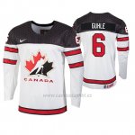 Camiseta Hockey Canada Kaiden Guhle 2019 Hlinka Gretzky Cup Blanco Camiseta Hockey Canada Kaiden Guhle 2019 Hlinka Gretzky Cup Blanco