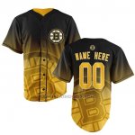 Camiseta Hockey Hombre Boston Bruins Personalizada Amarillo Camiseta Hockey Hombre Boston Bruins Personalizada Amarillo