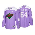 Camiseta Hockey Hombre Autentico Minnesota Wild 64 Mikael Granlund Hockey Fights Cancer 2018 Violeta Camiseta Hockey Hombre Autentico Minnesota Wild 64 Mikael Granlund Hockey Fights Cancer 2018 Violeta