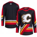 Camiseta Hockey Calgary Flames Reverse Retro Autentico Blank Negro Camiseta Hockey Calgary Flames Reverse Retro Autentico Blank Negro