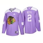 Camiseta Hockey Hombre Autentico Chicago Blackhawks 2 Duncan Keith Hockey Fights Cancer 2018 Violeta Camiseta Hockey Hombre Autentico Chicago Blackhawks 2 Duncan Keith Hockey Fights Cancer 2018 Violeta