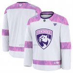 Camiseta Hockey Florida Panthers 2024 Fights Cancer Blanco Camiseta Hockey Florida Panthers 2024 Fights Cancer Blanco