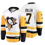 Camiseta Pittsburgh Penguins Matt Cullen 2019 Away Breakaway Blanco Camiseta Pittsburgh Penguins Matt Cullen 2019 Away Breakaway Blanco