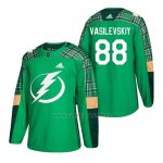 Camiseta Tampa Bay Lightning Andrei Vasilevskiy 2018 St. Patrick's Day Verde Camiseta Tampa Bay Lightning Andrei Vasilevskiy 2018 St. Patrick's Day Verde