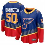 Camiseta Hockey St. Louis Blues Jordan Binnington Alterno Premier Breakaway Azul Royal Camiseta Hockey St. Louis Blues Jordan Binnington Alterno Premier Breakaway Azul Royal