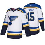 Camiseta Hockey Hombre St. Louis Blues 15 Robby Fabbri 2018 Blanco Camiseta Hockey Hombre St. Louis Blues 15 Robby Fabbri 2018 Blanco