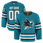 Camiseta Hockey San Jose Sharks Autentico Pro Personalizada Azul Camiseta Hockey San Jose Sharks Autentico Pro Personalizada Azul