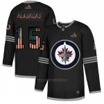 Camiseta Hockey Winnipeg Jets Matt Hendricks 2020 USA Flag Negro Camiseta Hockey Winnipeg Jets Matt Hendricks 2020 USA Flag Negro