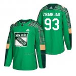 Camiseta New York Rangers Mika Zibanejad 2018 St. Patrick's Day Verde Camiseta New York Rangers Mika Zibanejad 2018 St. Patrick's Day Verde