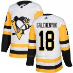 Camiseta Hockey Pittsburgh Penguins 18 Alex Galchenyuk Road Autentico Blanco Camiseta Hockey Pittsburgh Penguins 18 Alex Galchenyuk Road Autentico Blanco